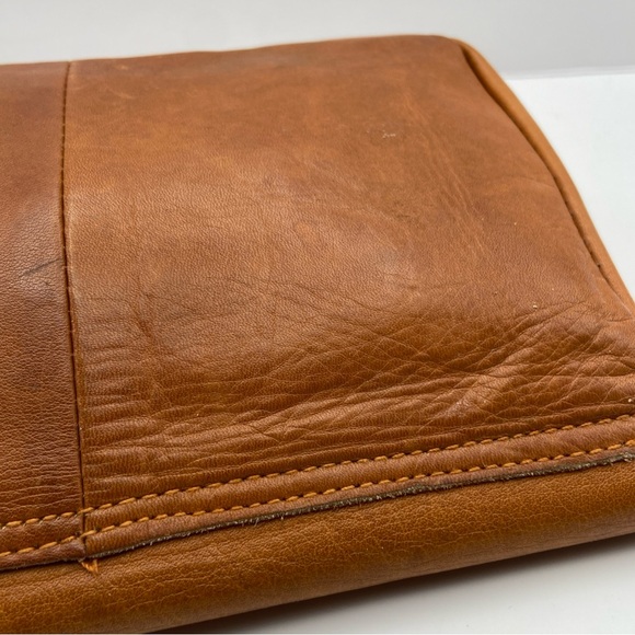 Vintage Contessa Brown Leather Clutch Wallet | Genuine Leather